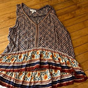 High low cropped Tank top